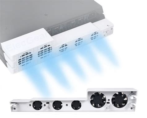 ElecGear Ps4 Pro Turbo Cooling Fan in Glacial White - External USB ...