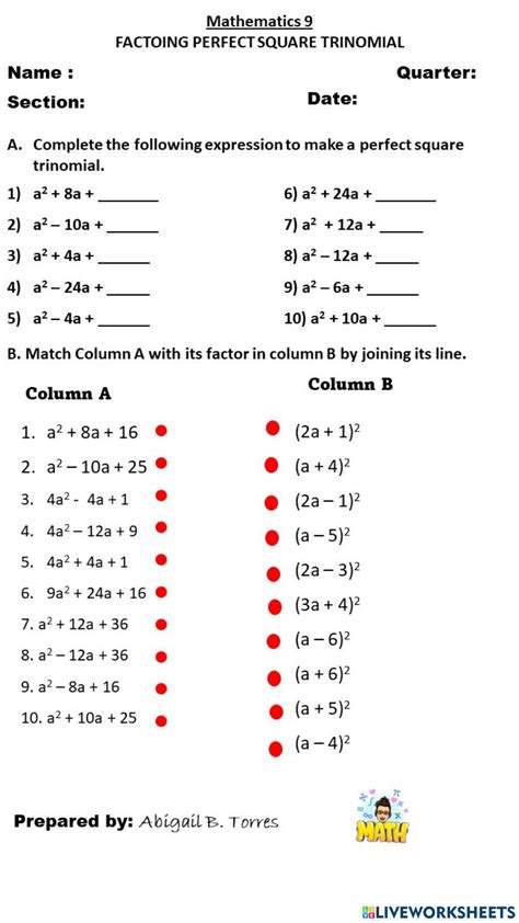 Perfect Square Trinomial Method 的图像结果