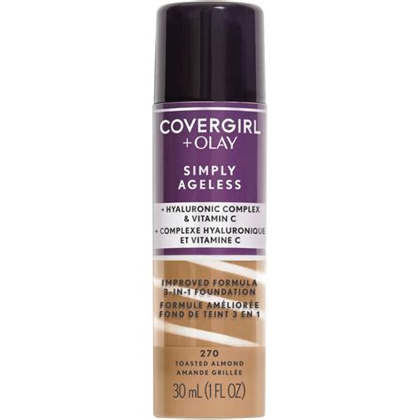 COVERGIRL Simply Ageless 3-in-1 Liquid Foundation Tawny Shade 265 with ...