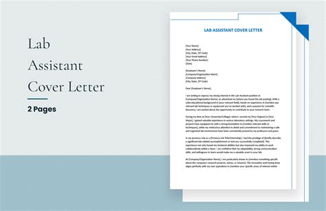 How To Write A Cover Letter For Lab Assistant With No Experience at Flor Jackson blog