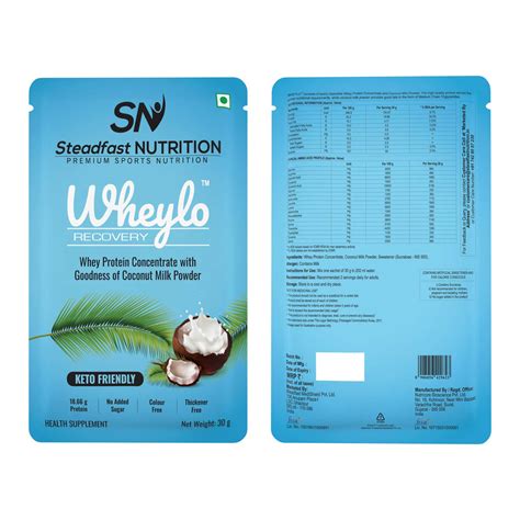 Buy Whey Protein Concentrate Coconut Flavour 18.66 Protein Per Serving ...