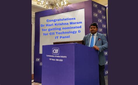 Dr. Hari Krishna Maram, Chairman & Digital Brand Ambassador, Vision ...