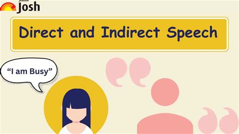 Direct and Indirect Speech: Definitions, Examples, Exercise and Rules