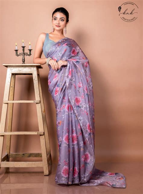 Anvi-Digitally-Printed-Organza-Saree – Krafts & Knits