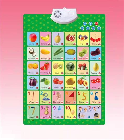 SQUICKLE Electric Interactive Wall Chart, Sound Voice Wall Chart for ...