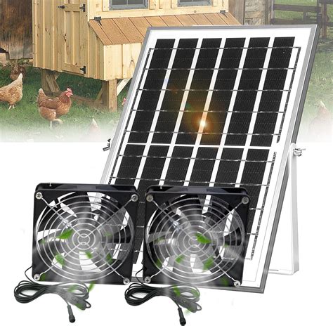 Amazon.com : Solar Panel Fan Kits, Solar Powered Exhaust Fans with On ...