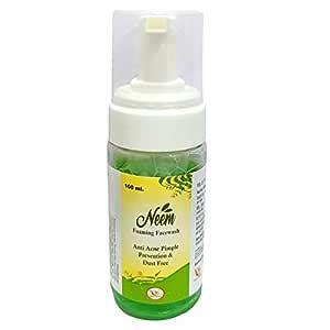 NEEM FOAMING FACE WASH ANTI ACNE PIMPLE PREVENTION & DUST FREE 100 ML ...