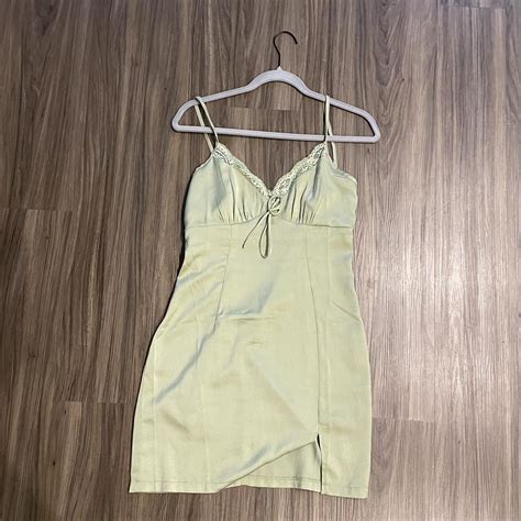 💌 princess polly green slip dress 💌 size: women’s... - Depop