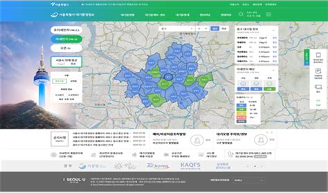首尔市对大气质量和微尘信息中心官方网站进行改版 - 首尔市官方网站