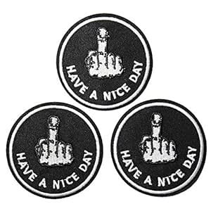 U-Sky 3pcs Have a Nice Day Iron on Patches for Boys Clothing Cool ...