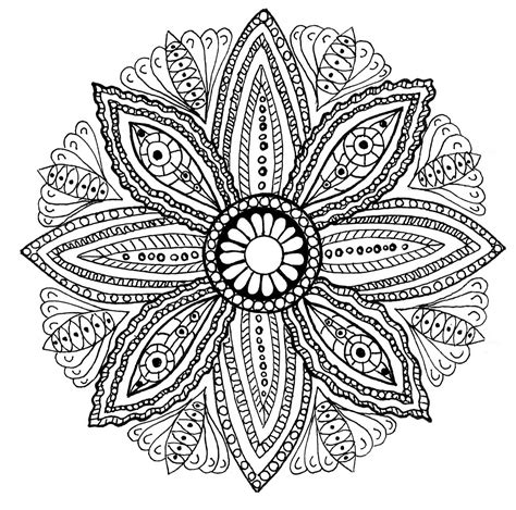 Leaf Mandala Coloring Page at webbaileeblog Blog