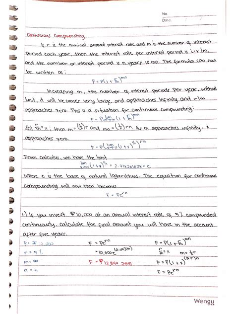 Continuous Compounding Interest Application 的图像结果