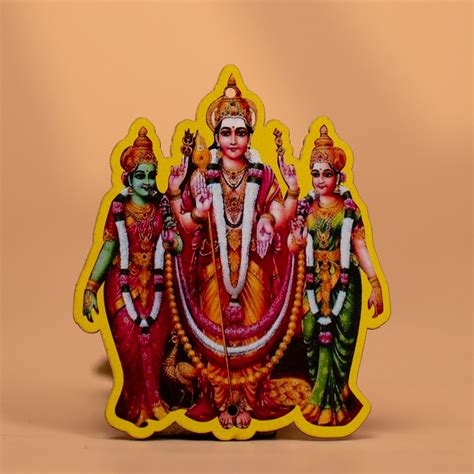 Lord Murugan With Valli & Deivanai Printed Fridge Magnets | Buy Diwali ...
