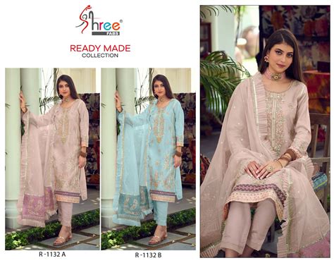 R 1132 Ab Shree Fabs Organza Pakistani Readymade Suits – Kavya Style Plus