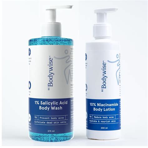Buy Be Bodywise Body Care Pack | 1% Salicylic Acid Body Wash & 10% ...