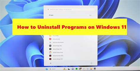 Image result for How to Uninstall Programs in Windows 11