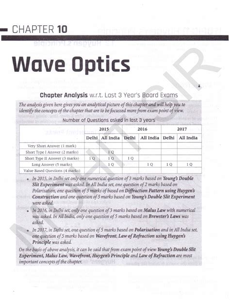 Ari 12 CH 10 Wave Optics - CHAPTERaZYXWVUTSRQPONMLKJIHGFEDCBA1 0 W a v ...