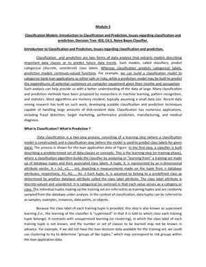 Unit 4 5 dmdw - Uni 4 5 - Dataware house and mining - Studocu