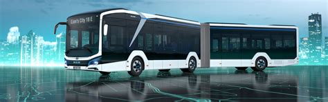 Download wallpaper bus, MAN, electric vehicle, Lions City 18E, section ...