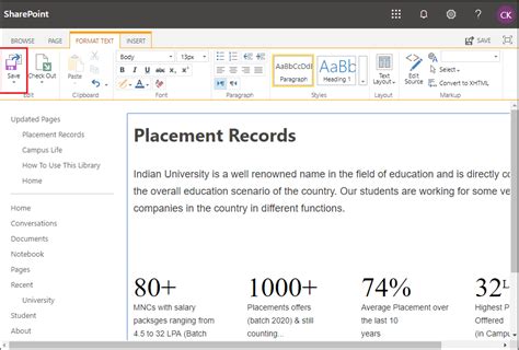 Image result for SharePoint Wiki Page Layout