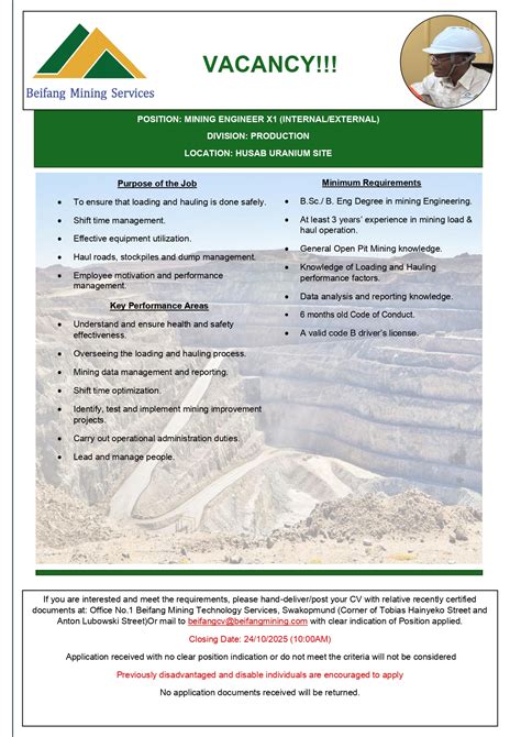 November Beifang Mining Service Vacancies 2025, Latest Job Opportunities at @www.beifangmining ...
