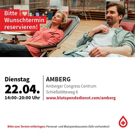 Blutspende in Amberg, Amberger Congress Centrum, Vilseck, 22 April 2025 ...