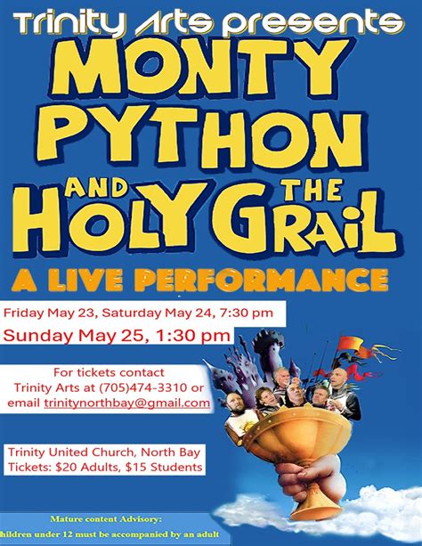 Trinity Arts presents a live stage adaptation of Monty Python and The ...
