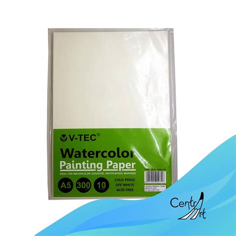 Jual V-Tec Cold Press Watercolor Painting Paper 300gsm A5 | Shopee ...