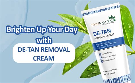 7DAYSNATURAL De-Tan Removal Cream with Kojic & Clove Oil ...