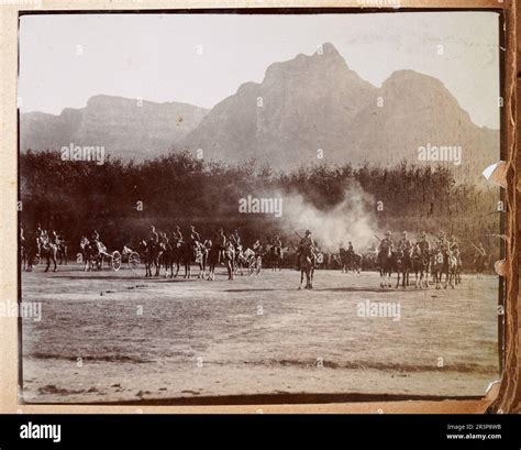 Soldiers on parade ground during the Second Boer War, Cape Town South ...