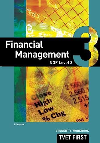 Buy Financial Management NQF3 Student Workbook (TVET First) Book Online ...
