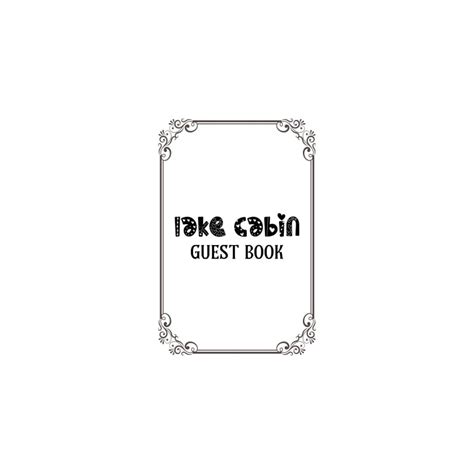 lake cabin guest book: Cute lake Inspirational | Ubuy India