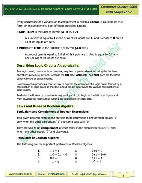 Image result for Computer Science Boolean Algebra