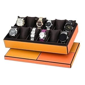 essart Men's and Women's Watch Box Holder Organizer Case In 12 Slots of ...