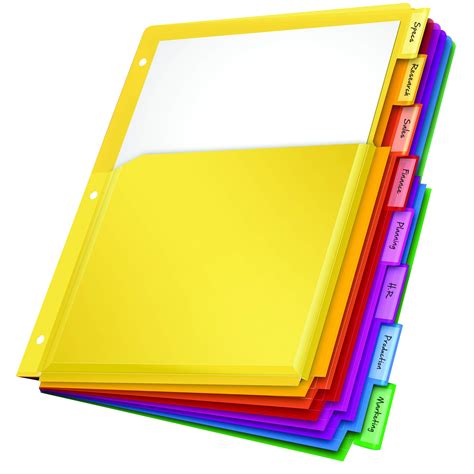 Large Dividers For Binders