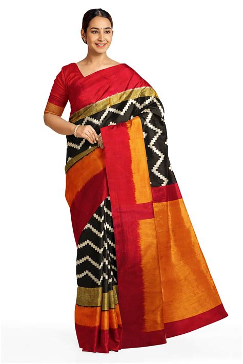 Ikkat silk sarees