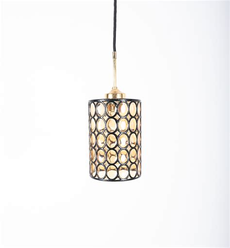 Midcentury Iron and Glass Pendant Lamps, Germany 1960 - Glashütte ...