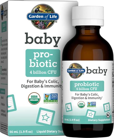 Amazon.com: Garden of Life Baby Probiotics, 4 Billion CFU Organic ...