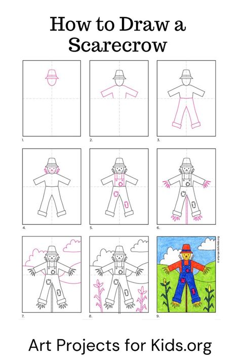 Scarecrow Coloring Tutorial 的图像结果