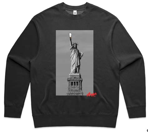 Black Crew Statue of Liberty sweatshirt | Andy's Frozen Custard