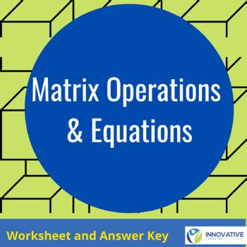 Matrix Equations Worksheet 的图像结果