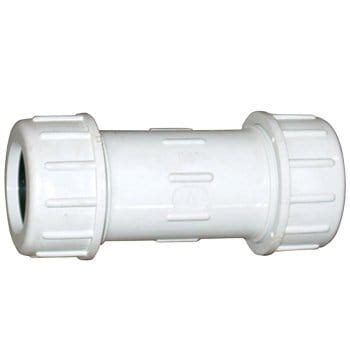 PVC Pipe Compression Coupling 1 1 2 Inch 的图像结果