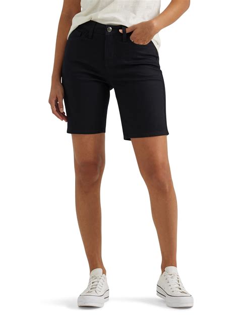 Lee Women's Mid Rise Cuffed Bermuda Shorts - Walmart.com