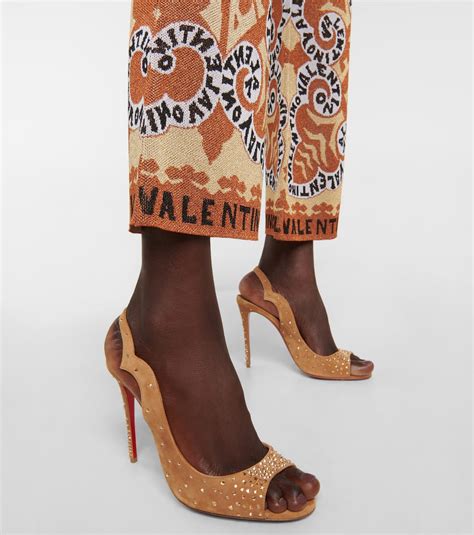 Nudes Degrachick suede sandals in beige - Christian Louboutin | Mytheresa