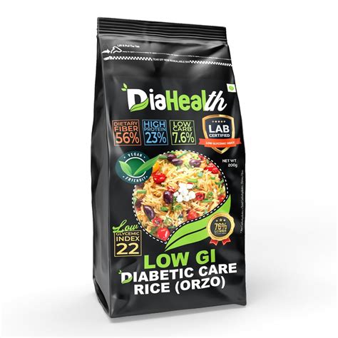 Diahealth Diabetic Care Rice (Orzo), 200 Gms, 1 Pack, Low Glycemix ...