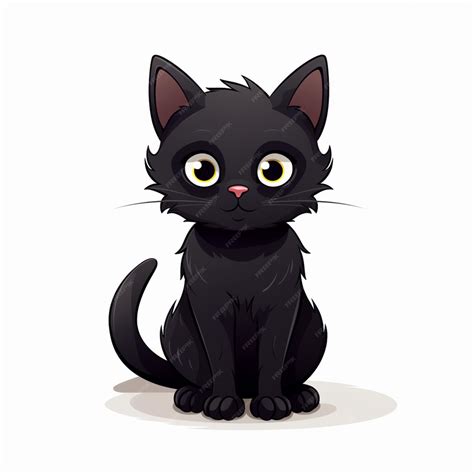 Premium Vector | Black cat clipart isolated on transparent background