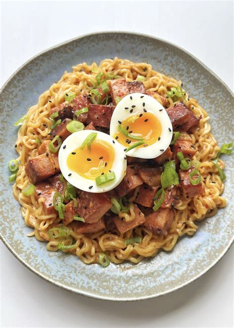 Easy Spam Ramen with Egg | Myriad Recipes