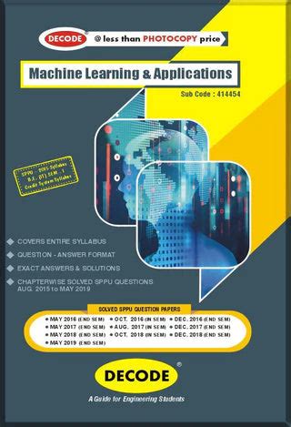 Machine Learning & Applications for SPPU 15 Course (BE - I - IT - 4144 ...
