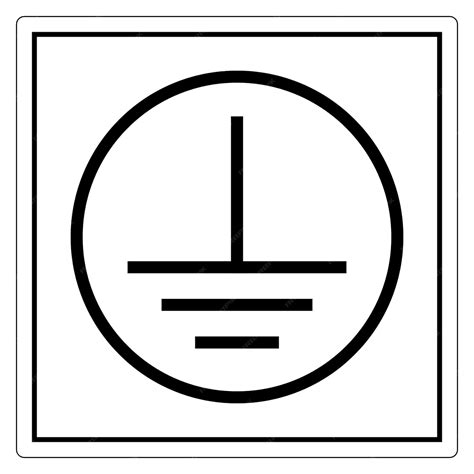 Earth Ground Sign Reflective Sign 的图像结果