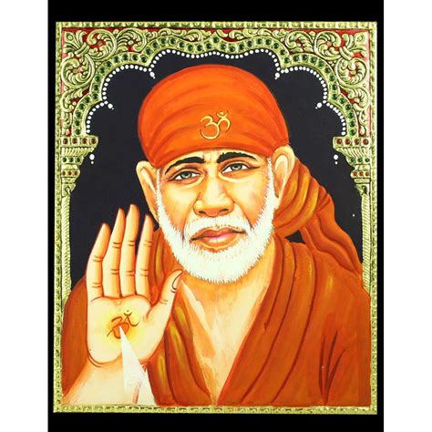 TANJORE PAINTING SAIBABA FACE